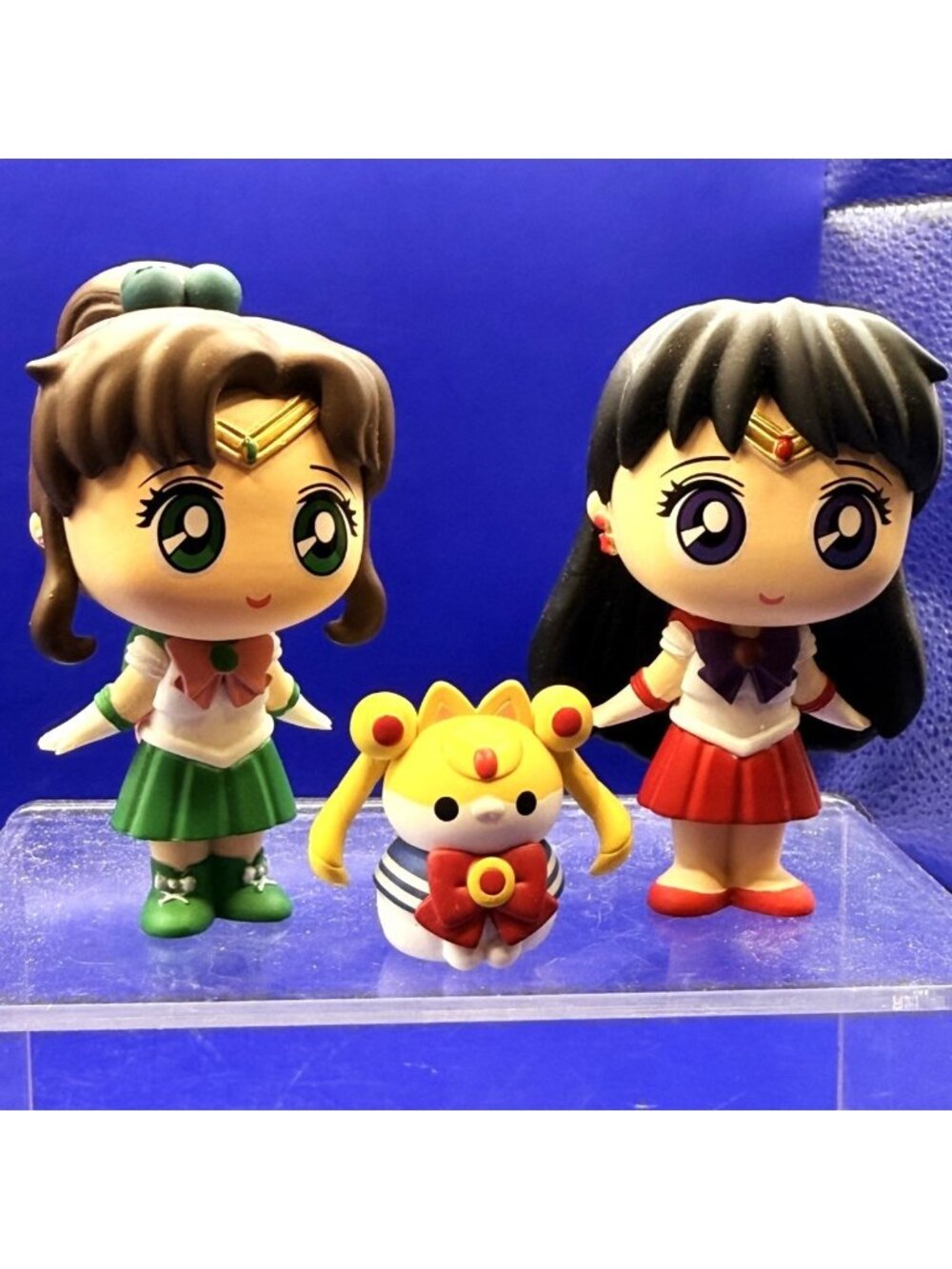 Funko Sailor Moon Mini Figure Lot Sailor Jupiter Sailor Mars Hello Kitty Mascot